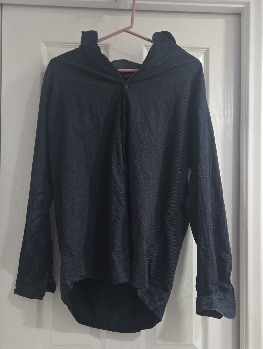 Beverly Hills Polo Club Men's Black Casual Button-Down Shirt